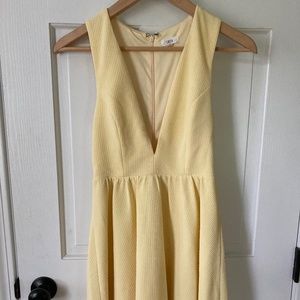 Deep V plunge dress